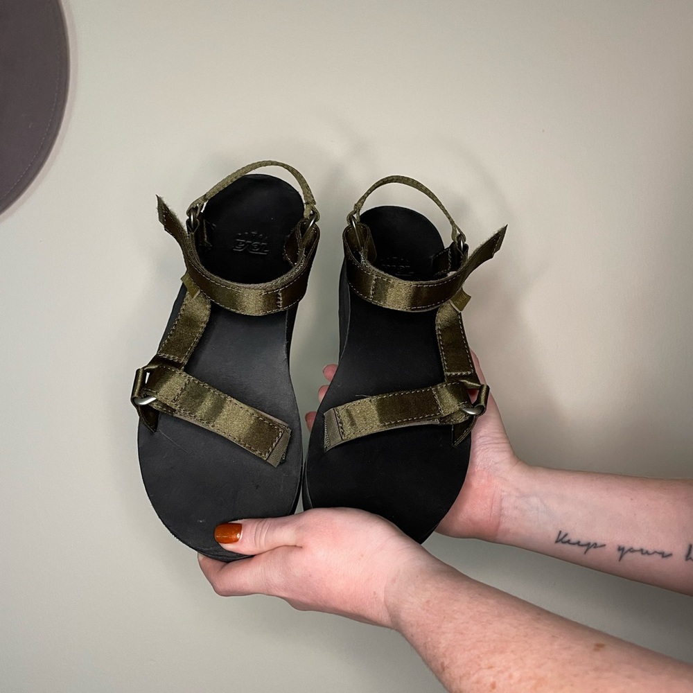 Teva Khaki Strap Sandals
